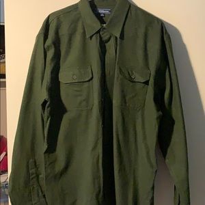 Men’s Croft & Barrow Green Flannel Shirt LARGE